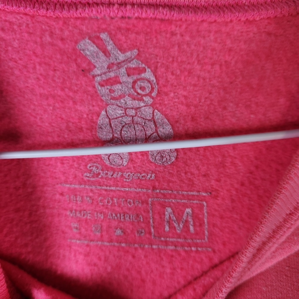Bourgeois Teddy Bear Graphic Sweatshirt Pink‎ Women's Size M Casual Top - Picture 4 of 7